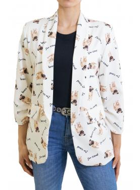 Blazer con stampa